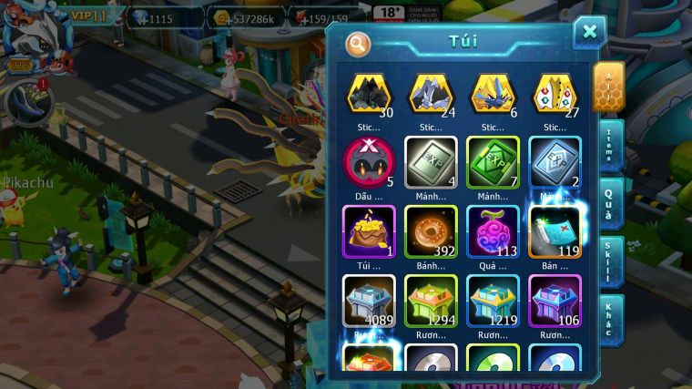 MÃ : #TTS3711 - SV 1335 - V11 - 1K SÁCH - HOOH DYNAMAX MASHDOW DYANAMX GIRATINA BC THẦN GIÓ BC DIANCIE BC UNVOA RAY RẮN BĂNG