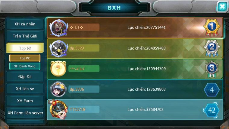 MÃ : #TTS3718 - SV 1028 - TOP42 - V12 - HOOH DYNAMAX UNVOA WB BC DIANCIE BC LUGIA BC THẦN GIÓ BC QVLD BC