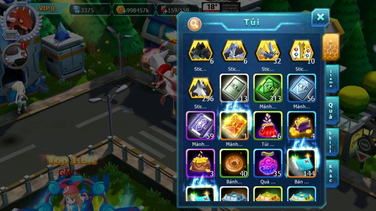 MÃ : #TTS3716 - SV 1141 - TOP41 -  HOOH DYNAMAX WHITE DYNAMAX PALKIA BÁ CHỦ UNVOA BLACK BC QVLD BC CẶP LATI BC