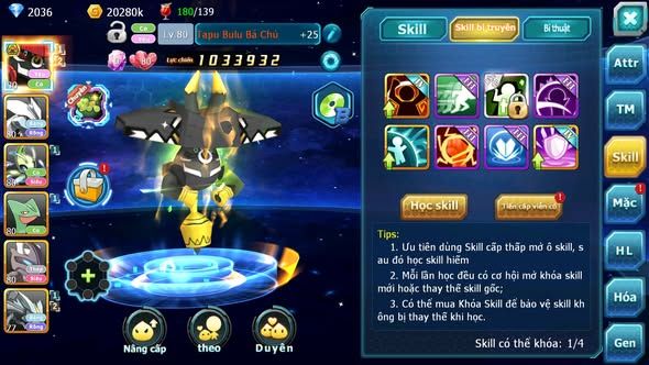 MÃ : #TTS3729 - SV 1737 - TAPU BULU BÁ CHỦ ( K BỊ LỖI SKILL ) UNVOA CELEBI MEW GIÁP