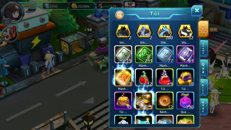 MÃ : #TTS3729 - SV 1737 - TAPU BULU BÁ CHỦ ( K BỊ LỖI SKILL ) UNVOA CELEBI MEW GIÁP