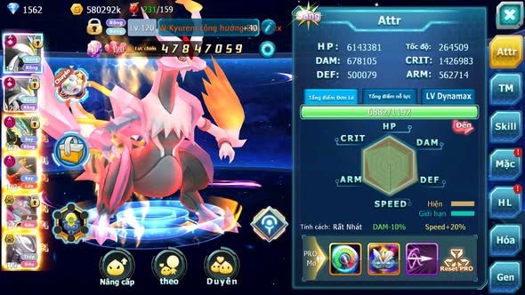 MÃ : #TTS3726 - SV 558 - TOP7 - V16 - WHITE BLACK CỘNG HƯỞNG DYANMAX RAYQUAZA DYNAMAX HOOH DYNAMAX HOOPA BÁ CHỦ QUÁ NGON