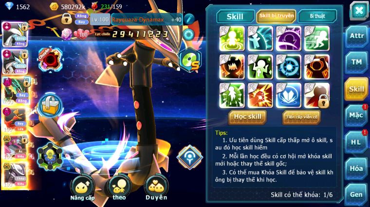 MÃ : #TTS3726 - SV 558 - TOP7 - V16 - WHITE BLACK CỘNG HƯỞNG DYANMAX RAYQUAZA DYNAMAX HOOH DYNAMAX HOOPA BÁ CHỦ QUÁ NGON