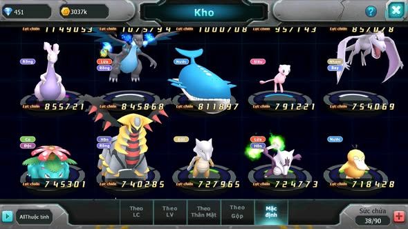 MÃ : #TTS3739 - SV 1728- 1K SÁCH - HOOH GROUDON THẦN GIÓ YVETAL LUGIA