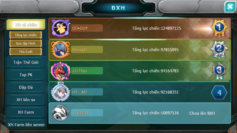 MÃ : #TTS3744- SV 1539 - TTT - UNVOA CẶP LATI BÁ CHỦ MEW GIÁP BÁ CHỦ KYOGRE