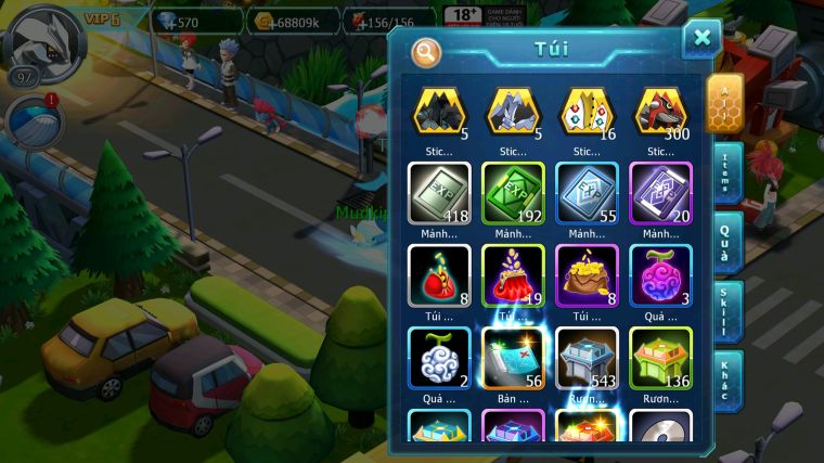 MÃ : #TTS3744- SV 1539 - TTT - UNVOA CẶP LATI BÁ CHỦ MEW GIÁP BÁ CHỦ KYOGRE