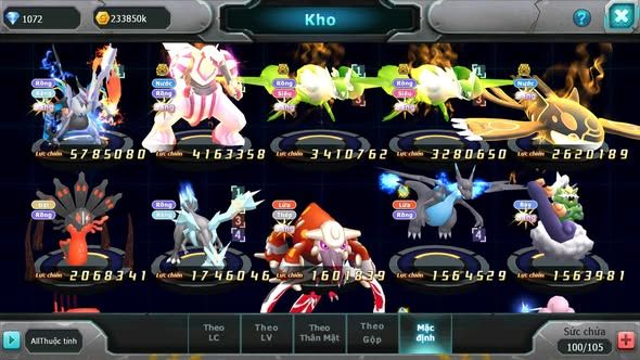 MÃ : #TTS3750 - SV 1685 - V12 - 1K5 SÁCH - 170 MẢNH PAL ECHO - UNVOA PALKIA BÁ CHỦ CẶP LATI BÁ CHỦ