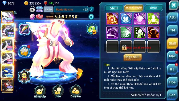 MÃ : #TTS3750 - SV 1685 - V12 - 1K5 SÁCH - 170 MẢNH PAL ECHO - UNVOA PALKIA BÁ CHỦ CẶP LATI BÁ CHỦ