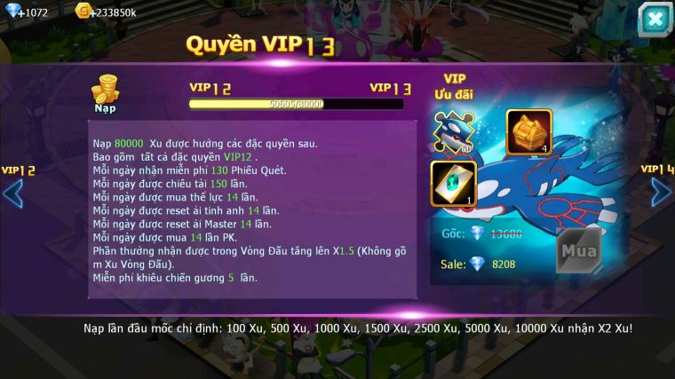 MÃ : #TTS3750 - SV 1685 - V12 - 1K5 SÁCH - 170 MẢNH PAL ECHO - UNVOA PALKIA BÁ CHỦ CẶP LATI BÁ CHỦ