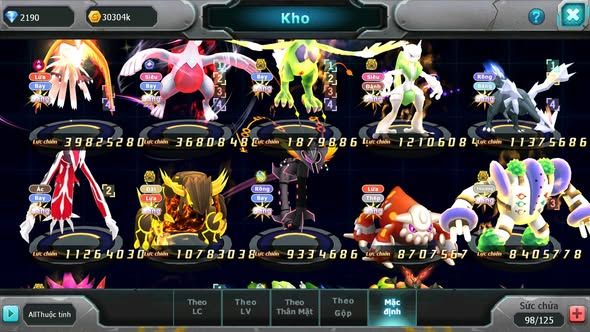 MÃ : #TTS3755 - SV 854 - TOP6PK - LUGIA CỘNG HƯỞNG GẦN 300K SP BUILD MAX HAY HOOH CH DYNAMAX THẦN GIÓ BC ACC BUILD SIÊU CHẤT