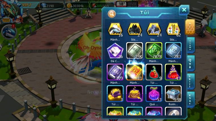 MÃ : #TTS3755 - SV 854 - TOP6PK - LUGIA CỘNG HƯỞNG GẦN 300K SP BUILD MAX HAY HOOH CH DYNAMAX THẦN GIÓ BC ACC BUILD SIÊU CHẤT