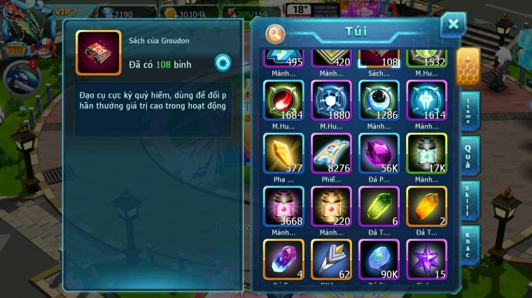 MÃ : #TTS3755 - SV 854 - TOP6PK - LUGIA CỘNG HƯỞNG GẦN 300K SP BUILD MAX HAY HOOH CH DYNAMAX THẦN GIÓ BC ACC BUILD SIÊU CHẤT
