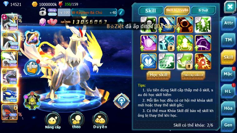 MÃ : #TTS3753 - SV 1478 - V13 - TOP21 - 770 SÁCH - BLACK CỘNG HƯỞNG DYANMAX WHITE BC UNVOA PALKIA BC KYOGRE BC NHIỀU PET HT