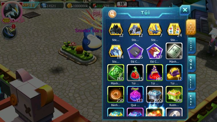 MÃ : #TTS3753 - SV 1478 - V13 - TOP21 - 770 SÁCH - BLACK CỘNG HƯỞNG DYANMAX WHITE BC UNVOA PALKIA BC KYOGRE BC NHIỀU PET HT