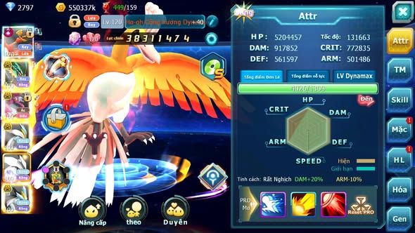 MÃ : #TTS3760 - SV301 - TOP16 - V15 - HOOH CH DYNAMAX RAYQUAZA BC HOOPA BÁ CHỦ UNVOA WB BC