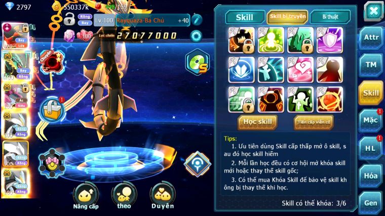 MÃ : #TTS3760 - SV301 - TOP16 - V15 - HOOH CH DYNAMAX RAYQUAZA BC HOOPA BÁ CHỦ UNVOA WB BC