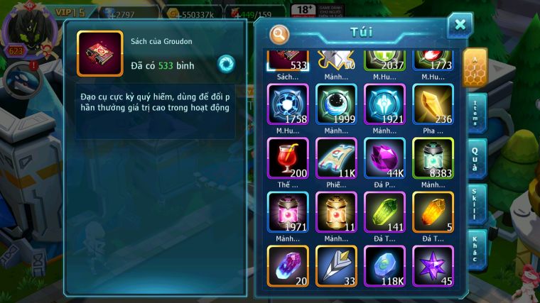 MÃ : #TTS3760 - SV301 - TOP16 - V15 - HOOH CH DYNAMAX RAYQUAZA BC HOOPA BÁ CHỦ UNVOA WB BC