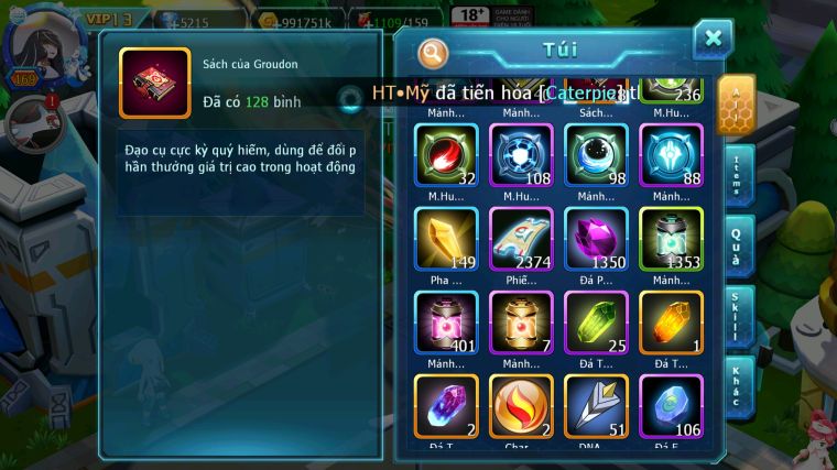 MÃ : #TTS3759 - SV 1509 - V13 - HOOH CH DYNAMAX UNVOA YVETAL THẦN GIÓ BC YVETAL SƯ TỬ BTAA BC NHIỀU PET