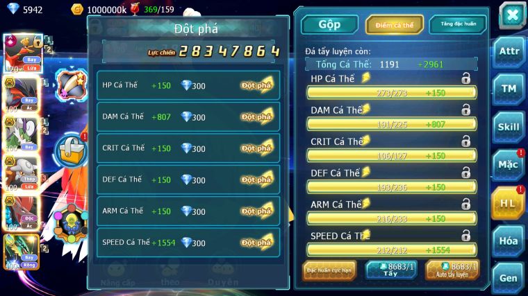 MÃ : #TTS3757 - SV 1320 - TOP39 - V13 - 1K SACSH - HOOH CH DYNAMAX YVETAL BÁ CHỦ THẦN GIÓ BC HENTRAN BC BTAA BC NHIỀU PET BÁ CHỦ