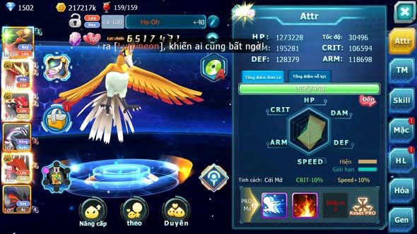 MÃ : #TTS3756 - SV 1691 - V7 - HOOH SƯ TỬ BÁ CHỦ GROUDON BC QVLD BC CẶP LATI