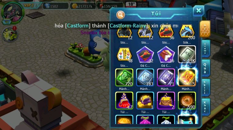 MÃ : #TTS3756 - SV 1691 - V7 - HOOH SƯ TỬ BÁ CHỦ GROUDON BC QVLD BC CẶP LATI