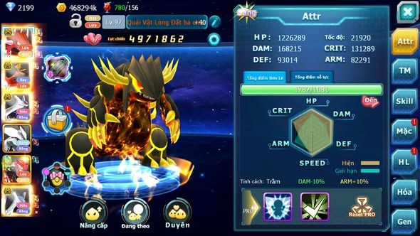 MÃ : #TTS3761 - SV 1434 - V4 - QVLD BC HOOH BC CẶP LATI BC UNVOA GROUDON ZEVIL