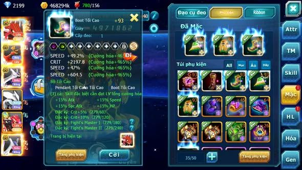 MÃ : #TTS3761 - SV 1434 - V4 - QVLD BC HOOH BC CẶP LATI BC UNVOA GROUDON ZEVIL