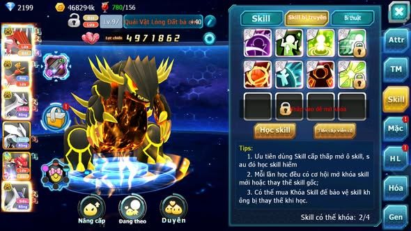 MÃ : #TTS3761 - SV 1434 - V4 - QVLD BC HOOH BC CẶP LATI BC UNVOA GROUDON ZEVIL