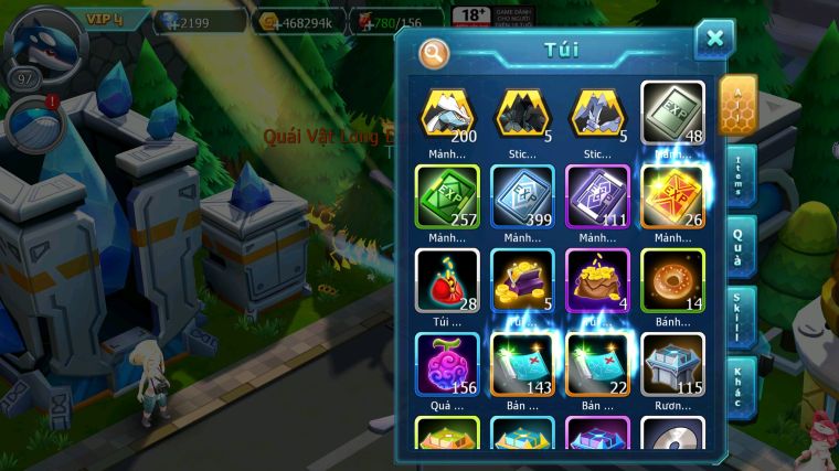 MÃ : #TTS3761 - SV 1434 - V4 - QVLD BC HOOH BC CẶP LATI BC UNVOA GROUDON ZEVIL