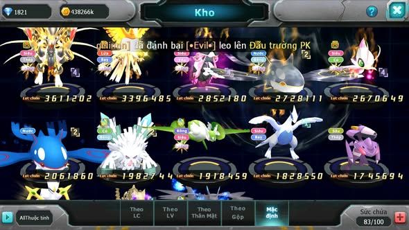 MÃ : #TTS3764 - SV 1370 - MEW GIÁP BÁ CHỦ HOOH BÁ CHỦ TAPU LELE BÁ CHỦ QVBC BÁ CHỦ CELEBI BC NHIỀU PET