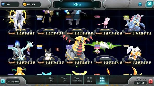 MÃ : #TTS3764 - SV 1370 - MEW GIÁP BÁ CHỦ HOOH BÁ CHỦ TAPU LELE BÁ CHỦ QVBC BÁ CHỦ CELEBI BC NHIỀU PET