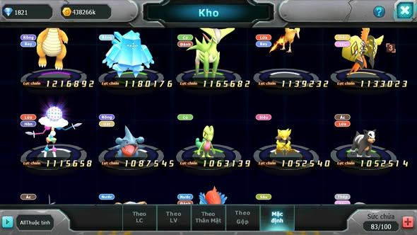 MÃ : #TTS3764 - SV 1370 - MEW GIÁP BÁ CHỦ HOOH BÁ CHỦ TAPU LELE BÁ CHỦ QVBC BÁ CHỦ CELEBI BC NHIỀU PET