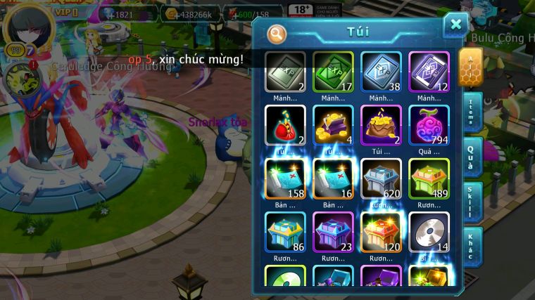 MÃ : #TTS3764 - SV 1370 - MEW GIÁP BÁ CHỦ HOOH BÁ CHỦ TAPU LELE BÁ CHỦ QVBC BÁ CHỦ CELEBI BC NHIỀU PET