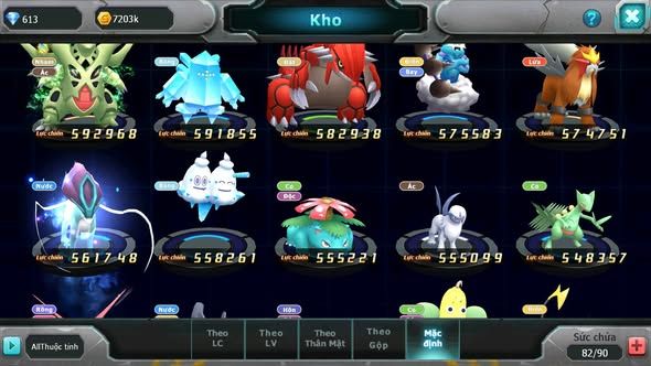 MÃ : #TTS3763 - SV 1777 - TOP2 ALL - V10 - FS NGON - UNVOA CELEBI LUGIA GOODRA AMDLO