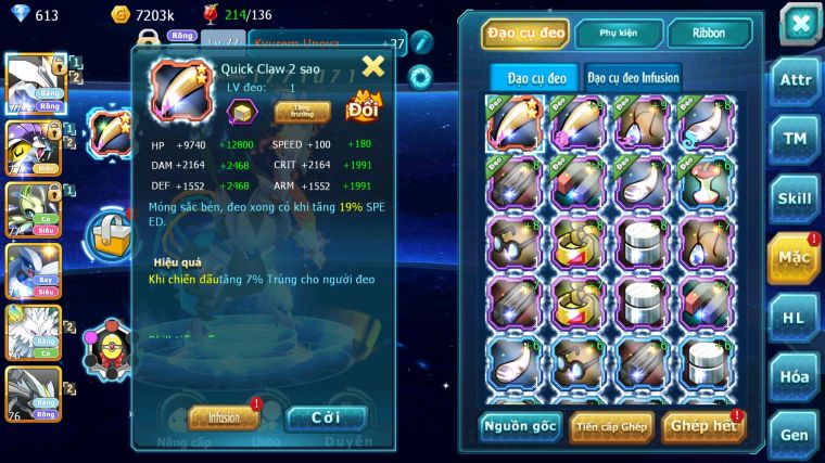 MÃ : #TTS3763 - SV 1777 - TOP2 ALL - V10 - FS NGON - UNVOA CELEBI LUGIA GOODRA AMDLO