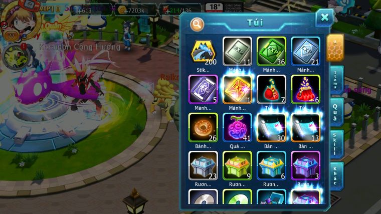 MÃ : #TTS3763 - SV 1777 - TOP2 ALL - V10 - FS NGON - UNVOA CELEBI LUGIA GOODRA AMDLO