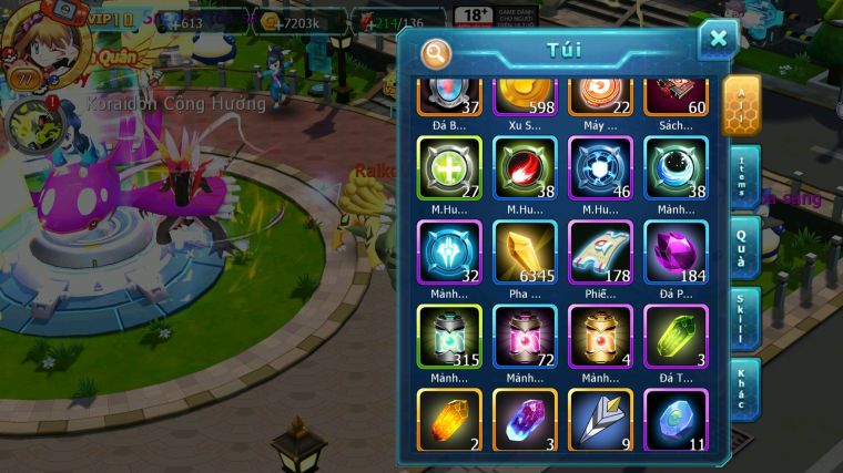 MÃ : #TTS3763 - SV 1777 - TOP2 ALL - V10 - FS NGON - UNVOA CELEBI LUGIA GOODRA AMDLO