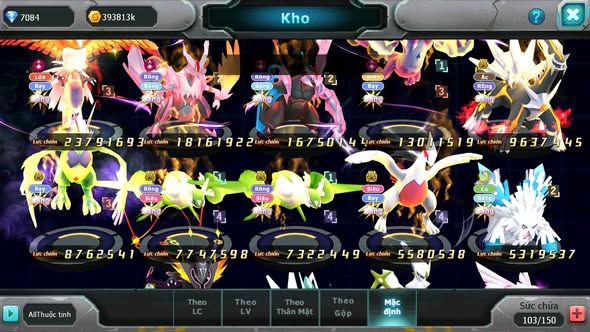 MÃ : #TTS3767 - SV 1178 - TOP22 - V15 - HOOH CH DYNAMAX WB CH DYNAMAX THẦN ĐIỆN DYNAMAX PR DIALGA BC CẶP LATI BC