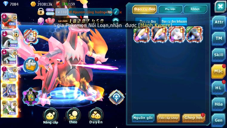 MÃ : #TTS3767 - SV 1178 - TOP22 - V15 - HOOH CH DYNAMAX WB CH DYNAMAX THẦN ĐIỆN DYNAMAX PR DIALGA BC CẶP LATI BC