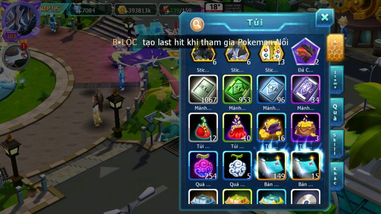 MÃ : #TTS3767 - SV 1178 - TOP22 - V15 - HOOH CH DYNAMAX WB CH DYNAMAX THẦN ĐIỆN DYNAMAX PR DIALGA BC CẶP LATI BC