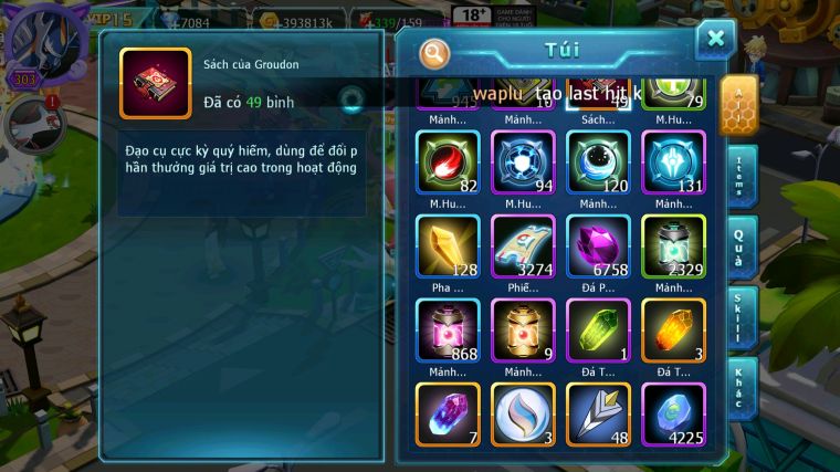 MÃ : #TTS3767 - SV 1178 - TOP22 - V15 - HOOH CH DYNAMAX WB CH DYNAMAX THẦN ĐIỆN DYNAMAX PR DIALGA BC CẶP LATI BC