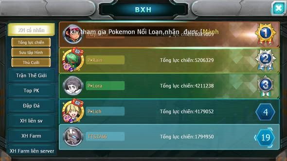 MÃ : #TTS3766 - SV 1779 - V2 - TOP12 - MEW GIÁP GROUDON LUGIA LATI