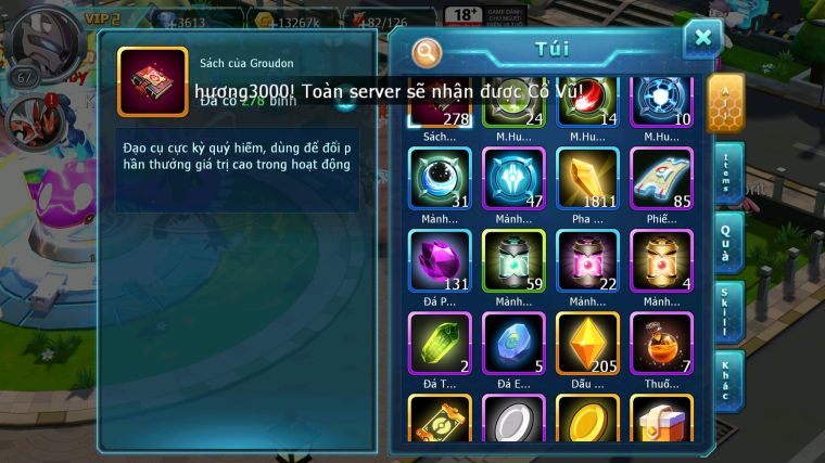 MÃ : #TTS3766 - SV 1779 - V2 - TOP12 - MEW GIÁP GROUDON LUGIA LATI