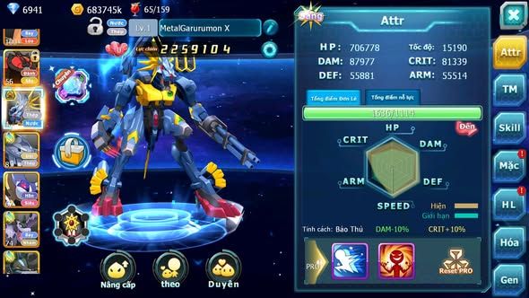 MÃ : #TTS3775 - SV 1623 - TOP36 - V15 - VUA KHIÊN BÁ CHỦ HOOH CH DYNAAMX MEGANEC PR DIGLA NHIỀU PET HOT