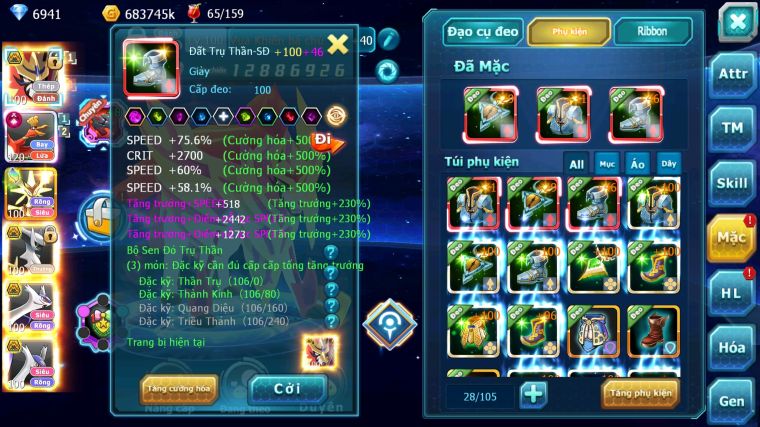 MÃ : #TTS3775 - SV 1623 - TOP36 - V15 - VUA KHIÊN BÁ CHỦ HOOH CH DYNAAMX MEGANEC PR DIGLA NHIỀU PET HOT