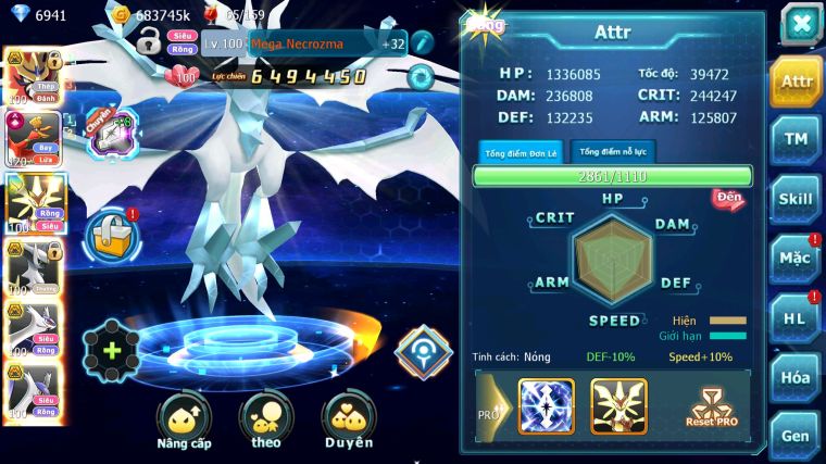 MÃ : #TTS3775 - SV 1623 - TOP36 - V15 - VUA KHIÊN BÁ CHỦ HOOH CH DYNAAMX MEGANEC PR DIGLA NHIỀU PET HOT