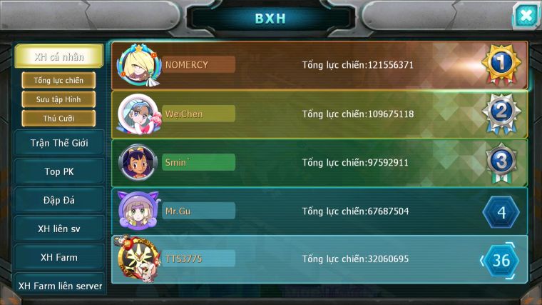 MÃ : #TTS3775 - SV 1623 - TOP36 - V15 - VUA KHIÊN BÁ CHỦ HOOH CH DYNAAMX MEGANEC PR DIGLA NHIỀU PET HOT