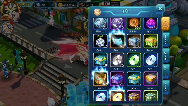 MÃ : #TTS3775 - SV 1623 - TOP36 - V15 - VUA KHIÊN BÁ CHỦ HOOH CH DYNAAMX MEGANEC PR DIGLA NHIỀU PET HOT