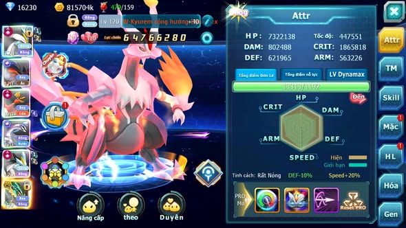 MÃ : #TTS3773 - SV 312 - V13 - TOP4-5 CHAM - WHITE BLACK CỘNG HƯỞNG YVETAL CỘNG HƯỞNG HOOH CH DYNAMAX PALKIA CỘNG HƯỞNG QUÁ HOT