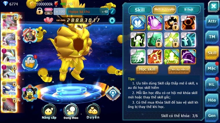 MÃ : #TTS3780 - SV 693 - TOP5 - V14 - HOOPA BÁ CHỦ BUILD CỰC CAO - PALKIA BC WHITE BLACK DYNAMAX SẴN 150 MẢNH ECHO  CẶP CÁ